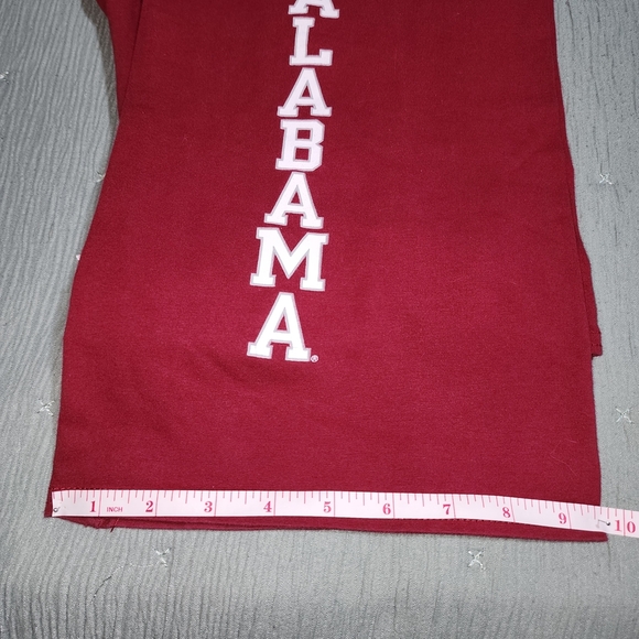 Crimson Wide Leg Pants with Alabama Logo - Picture 5 of 8